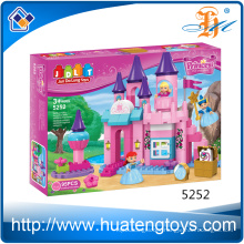 2016 New ABS plastic kids girl castle building block toys for kid